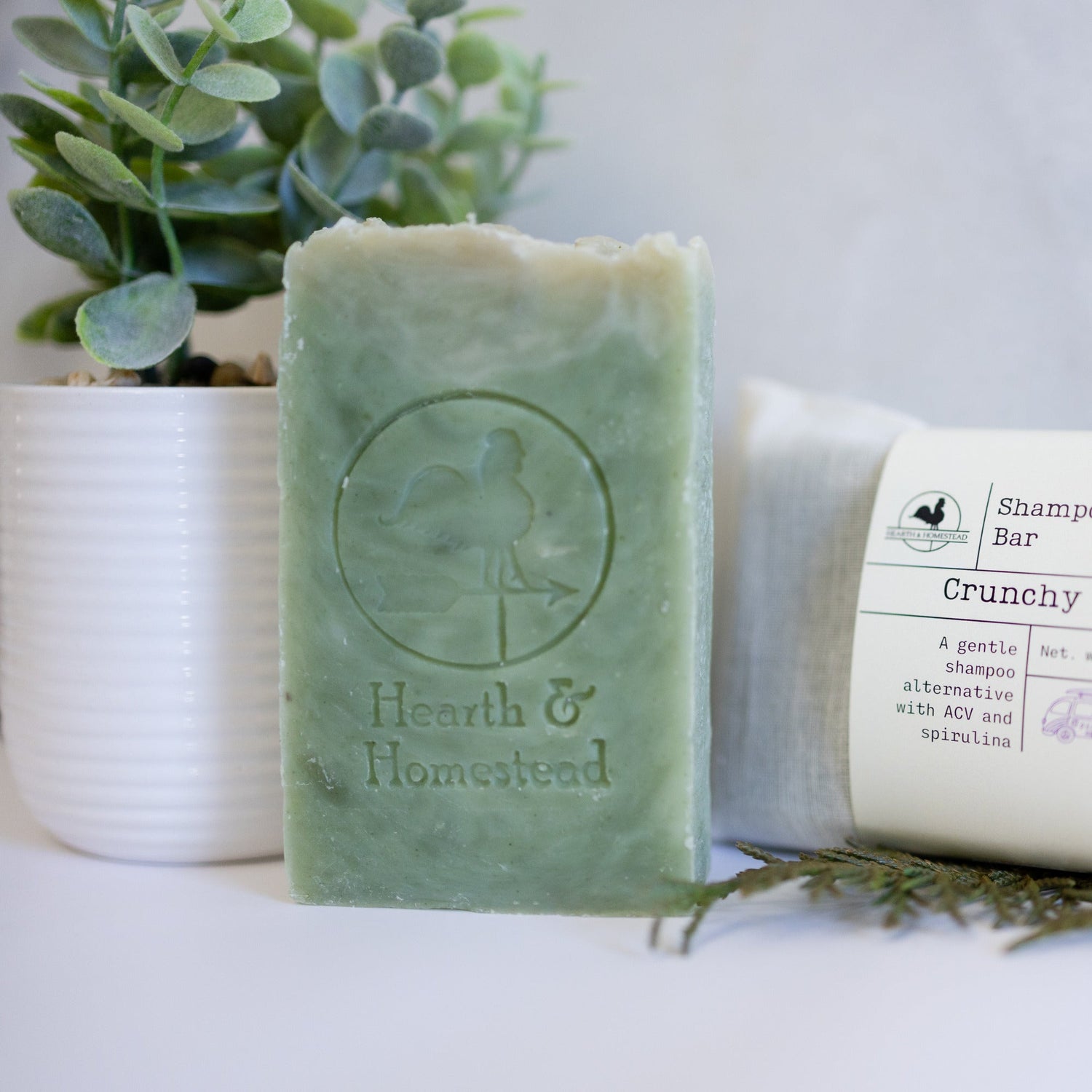 Crunchy Apple Cider Vinegar (ACV) Shampoo Bar image 1