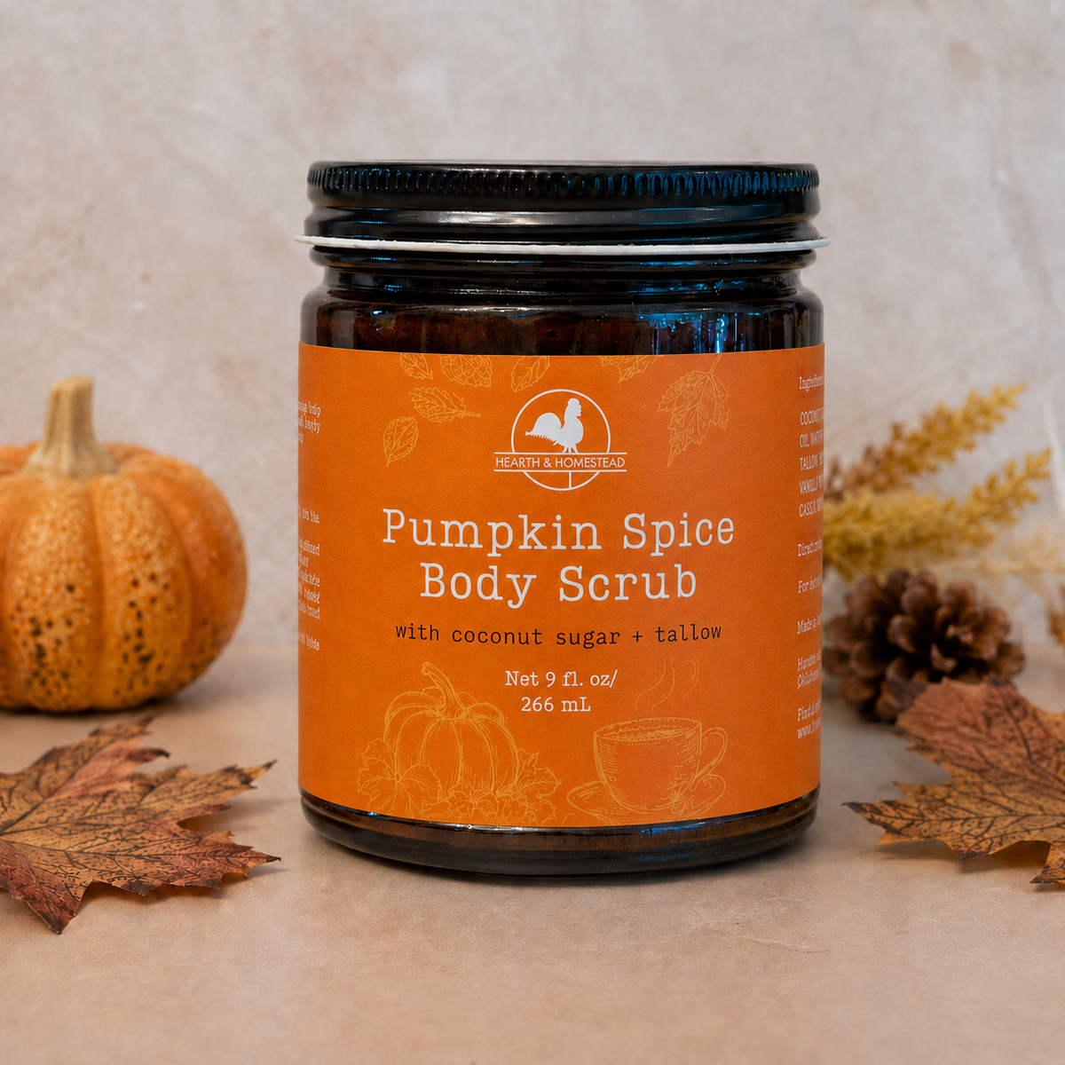 Pumpkin Spice Tallow Body Scrub