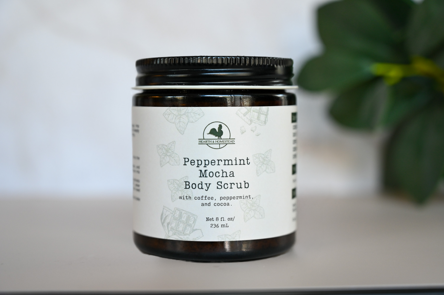 Peppermint Mocha Tallow Coffee Scrub
