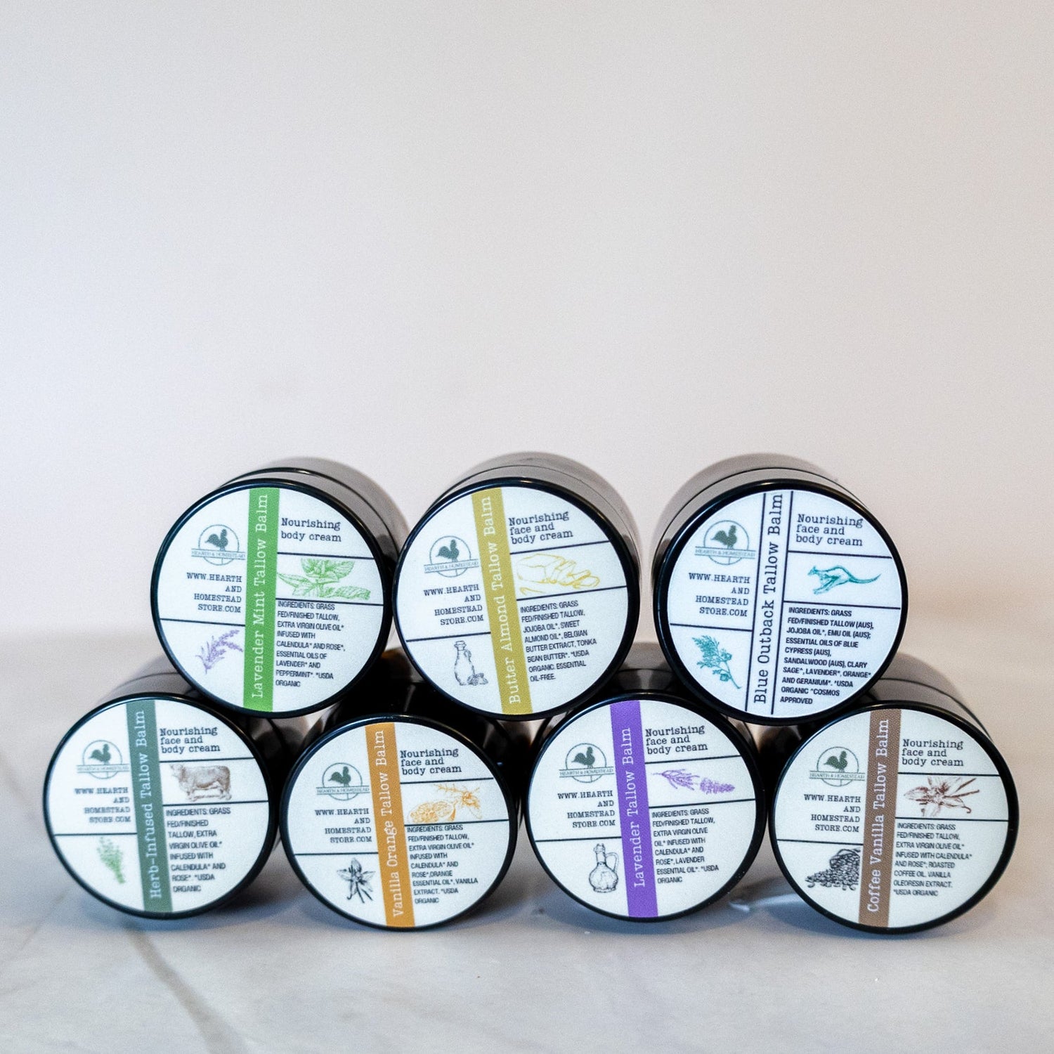 Tallow Balm Samples: Individual Jars image 0