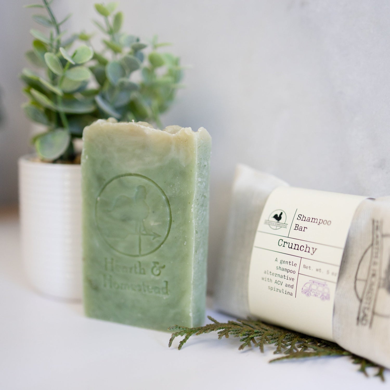 Crunchy Apple Cider Vinegar (ACV) Shampoo Bar image 0